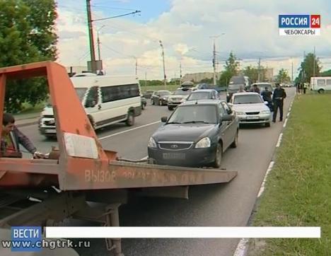 Судебные приставы провели рейд на въезде в Чебоксары