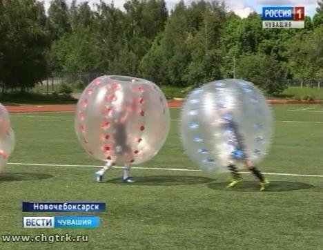 Всемирный день детского футбола воспитанники новочебоксарской спортшколы отметили турниром по бамперболу