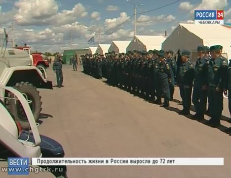 В столице республики прошли учения МЧС