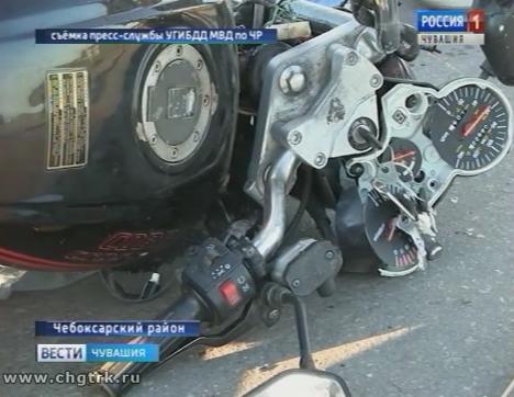 В Чувашии разбился подросток на мотоцикле