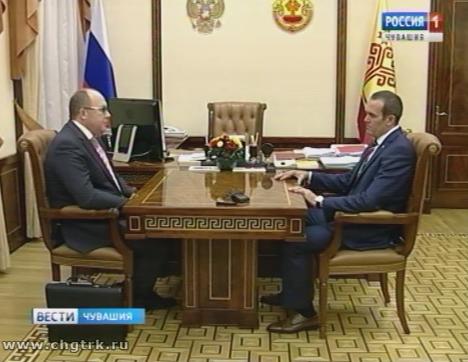Руководитель Федерального агентства по туризму Олег Сафонов обсудил с Михаилом Игнатьевым туристический потенциал Чувашии