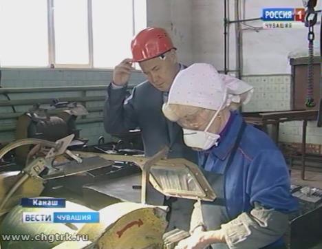 Председатель комитета Госдумы России по финансовому рынку Анатолий Аксаков посетил несколько промышленных предприятий Канаша