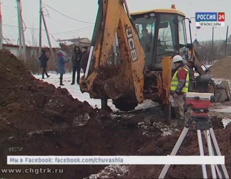 На Южном поселке в Чебоксарах идёт строительство канализационной системы
