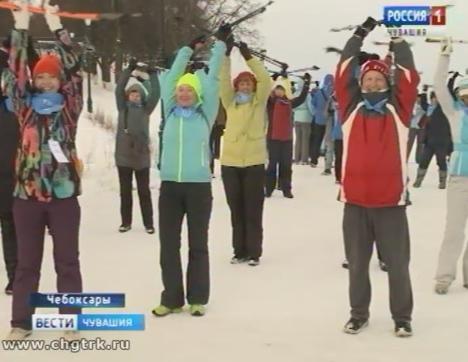 В Чебоксарах прошел первый фестиваль скандинавской ходьбы «Здоровье на Волге»