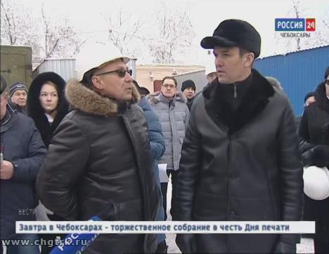 Глава Чувашии проинспектировал стройку многопрофильной поликлиники  на проспекте Ленина