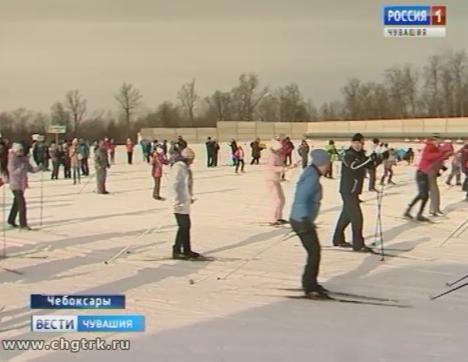 Жители Чувашии приняли участие в массовых  лыжных гонках