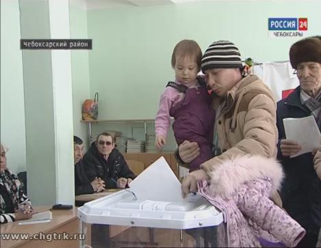 Избиратели Чебоксарского района уже с утра показали высокую явку 