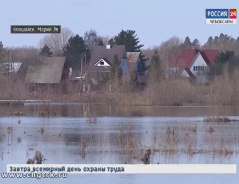 Погода этой весной помиловала Кокшайск и дачи новочебоксарцев на левом берегу