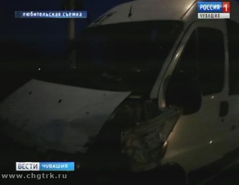 В Чебоксарах произошла авария с участием  маршрутки