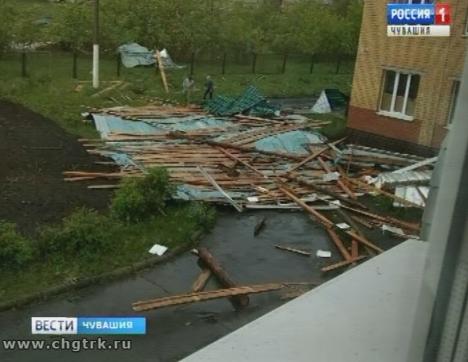 В Чувашии ликвидируют последствия урагана