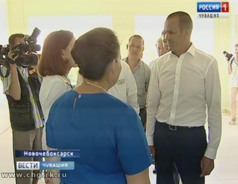 Глава республики оценил качество ремонта в Новочебоксарской городской больнице 