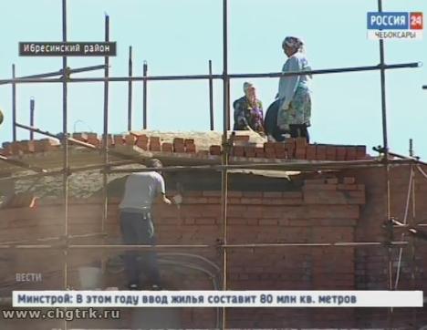 В Ибресинском районе жители пяти деревень возводят новую церковь