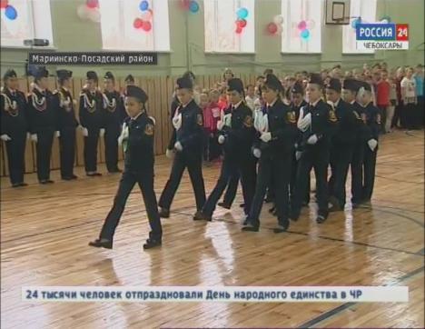 Благодаря федеральной программе «Детский спорт» в Октябрьской школе Мариинско-Посадского района отремонтировали спортзал 