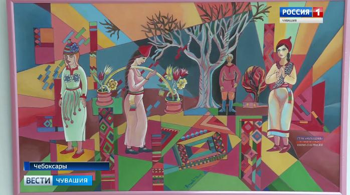 В Художественном музее открылась выставка картин, выполненных в технике батик