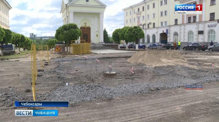 Успеть ко дню рождению столицы: в Чебоксарах благоустраивают пять общественных пространств, за которые проголосовали жители