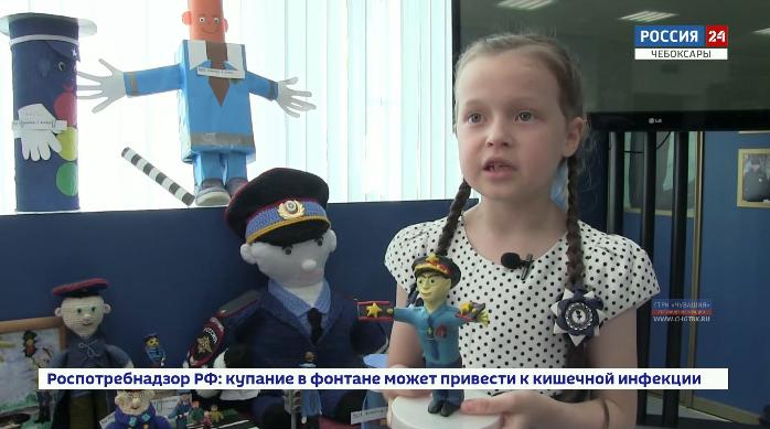В МВД Чувашии поздравили победителей регионального этапа Всероссийского конкурса детских поделок «Полицейский дядя Степа»