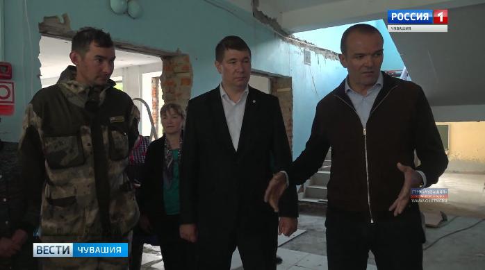 Глава Чувашии с рабочим визитом побывал в Цивильском и Красноармейском районах