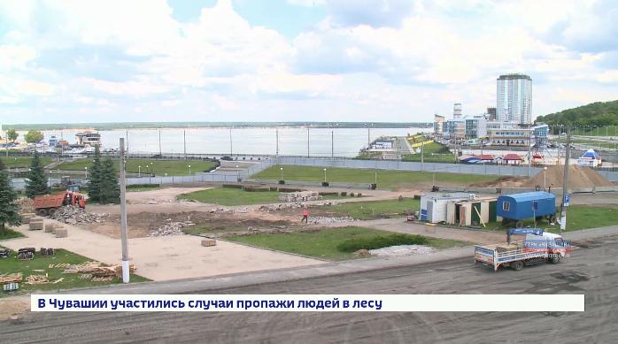 На Красной площади Чебоксар началась масштабная реконструкция