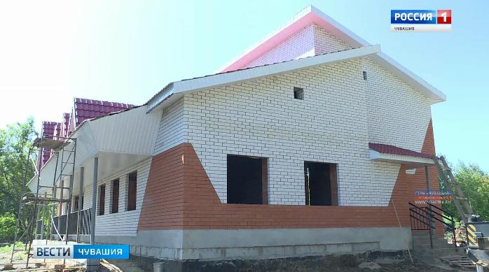 В селе Шерауты Комсомольского района строится новый клуб