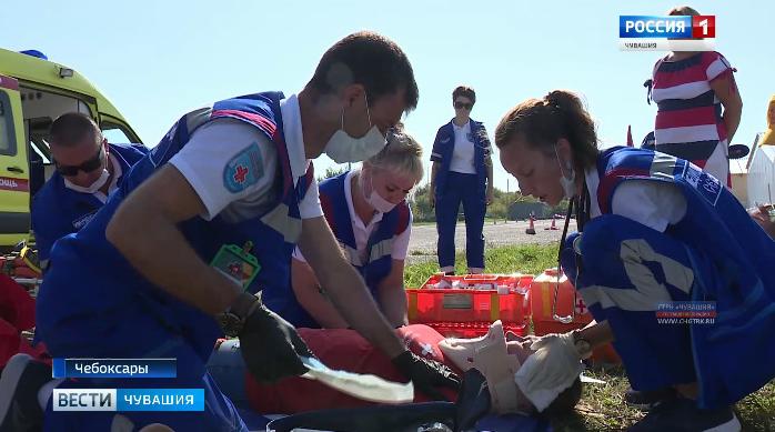 В Чувашии впервые прошел конкурс профессионального мастерства бригад скорой помощи среди российских регионов 