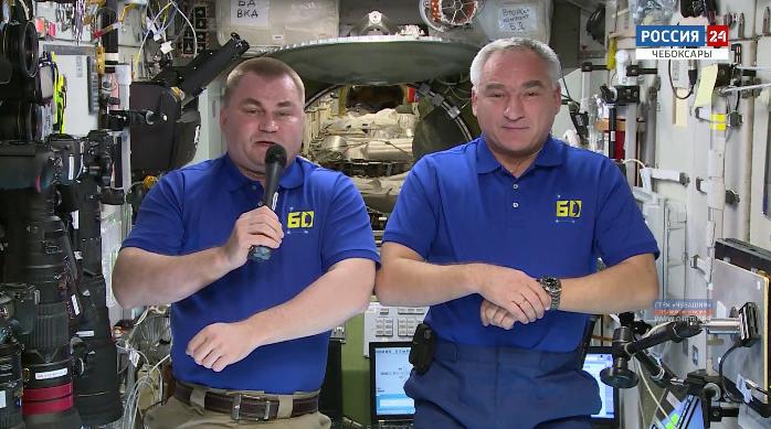 С 90-летием славного земляка жителей Чувашии прямо с орбиты поздравили космонавты 