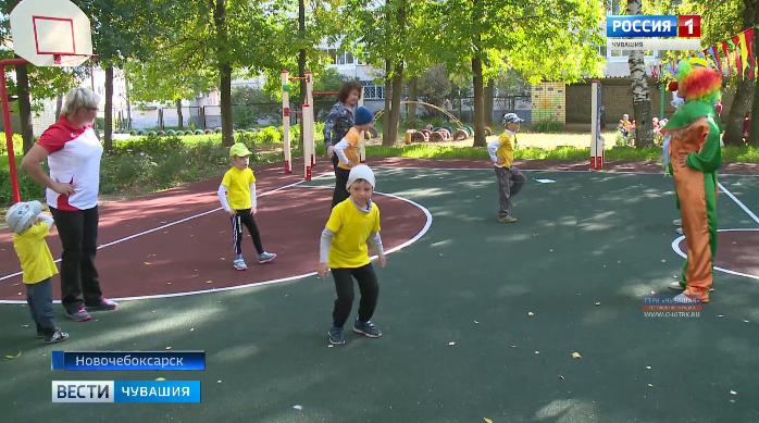 Cотрудники Чебоксарской ГЭС подарили воспитанникам детского сада специализированную площадку