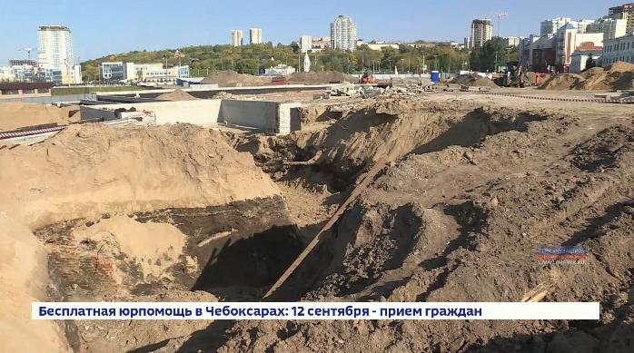 При реконструкции Красной площади в Чебоксарах обнаружили человеческие останки