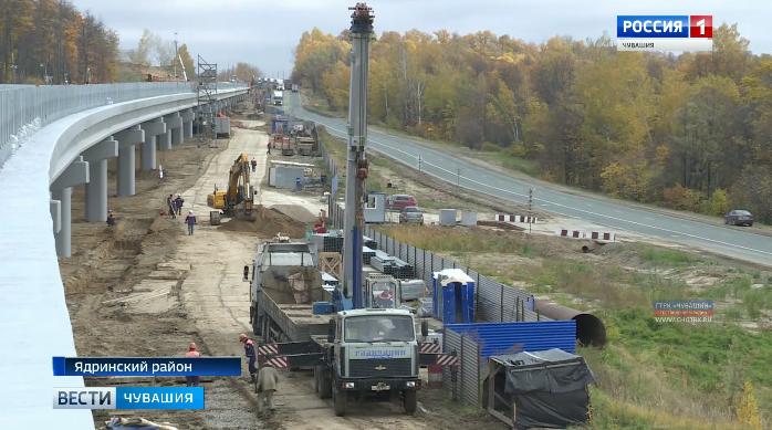 Эстакаду у моста через Суру в Ядринском районе планируют сдать к августу следующего года