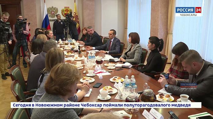 Михаил Игнатьев ответил на вопросы ведущих журналистов Чувашии