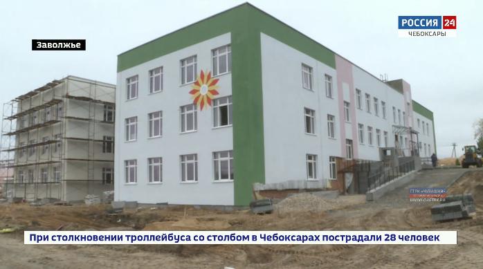 Строящийся детский сад в Сосновке планируют сдать к началу следующего года