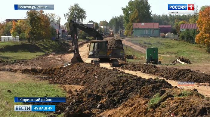 При строительстве дороги в Ядринском районе был использован песок из нелегального карьера