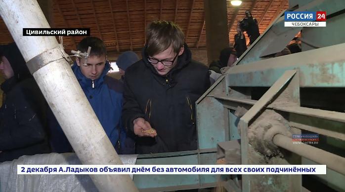 В рамках акции "Дни в профессии" студенты аграрно-технологического техникума посетили предприятие "Колос"