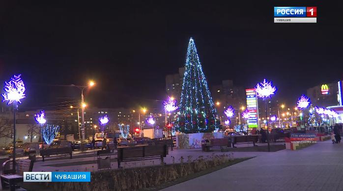Чебоксары наряжают к Новому году