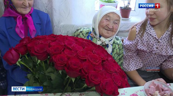 Жительница Батыревского района отметила свое 100-летие