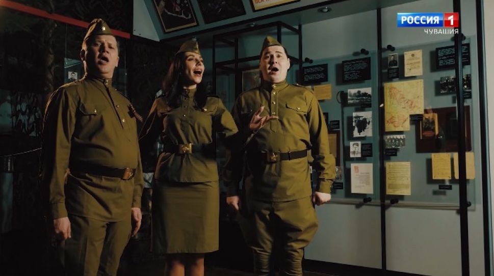 Песня "День Победы" на русском и чувашском языках