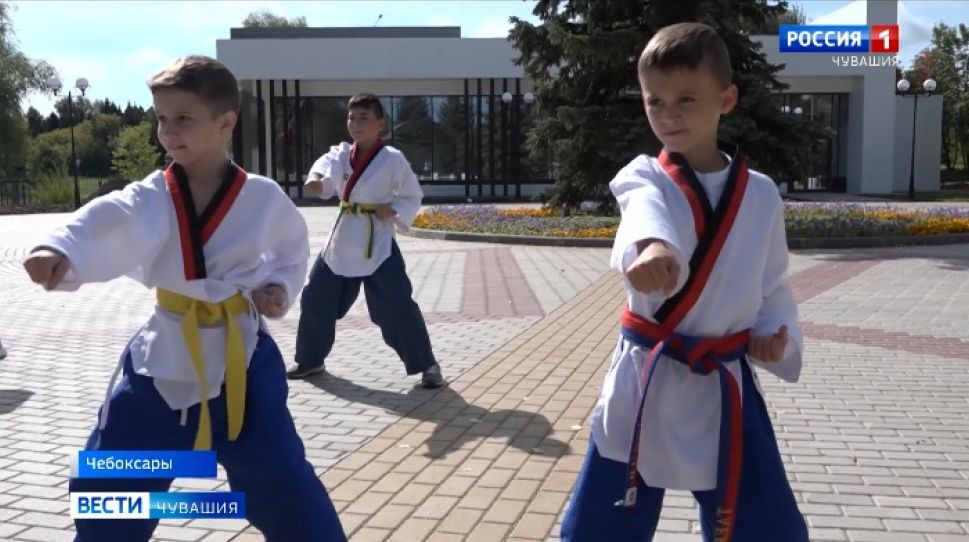 Подопечные федерации тхэквондо Чувашии продолжают заниматься на улице