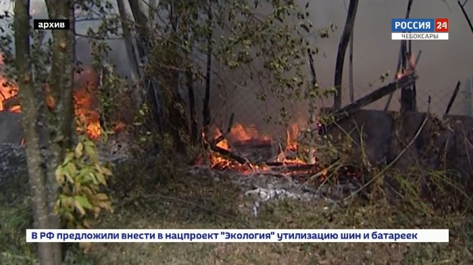 В пожароопасный сезон в Чувашии произошло 4 крупных пожара