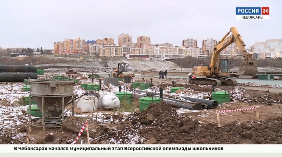 На чебоксарском заливе завершается строительство очистных сооружений 