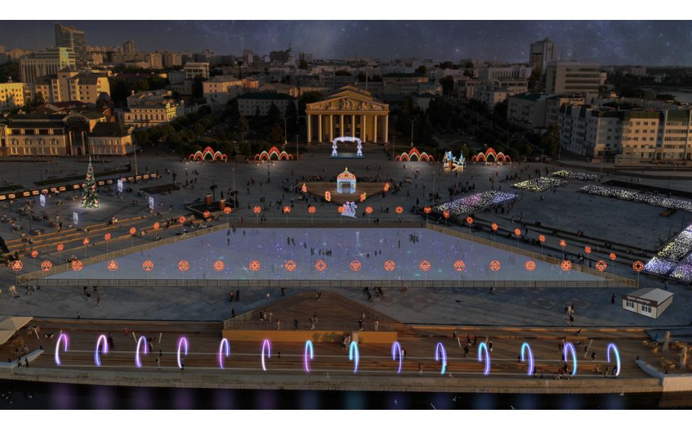 В Чебоксарах решили, как будет выглядеть Красная площадь к Новому году