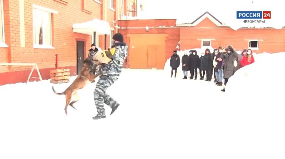 Чувашские студенты примерили на себя профессию полицейского
