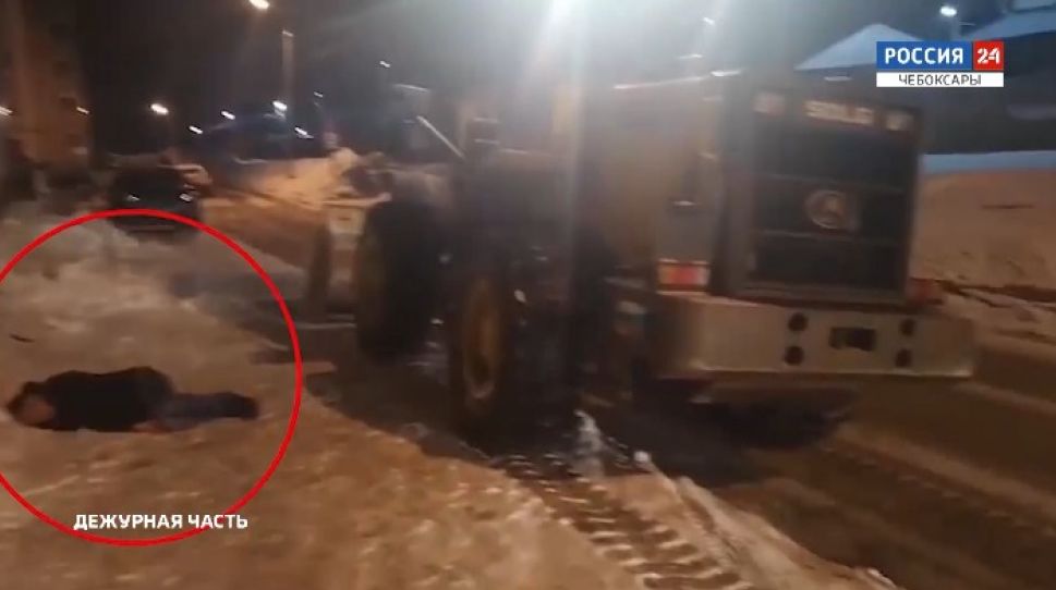 Как задерживали пьяного тракториста в Чебоксарах