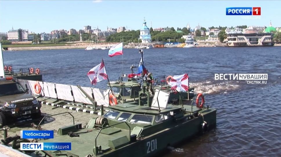 В Чебоксары прибыли понтонные подразделения инженерных войск