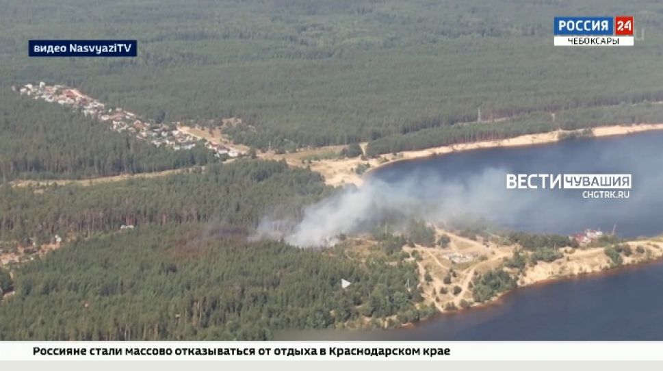 Крупный лесной пожар в Заволжье удалось потушить