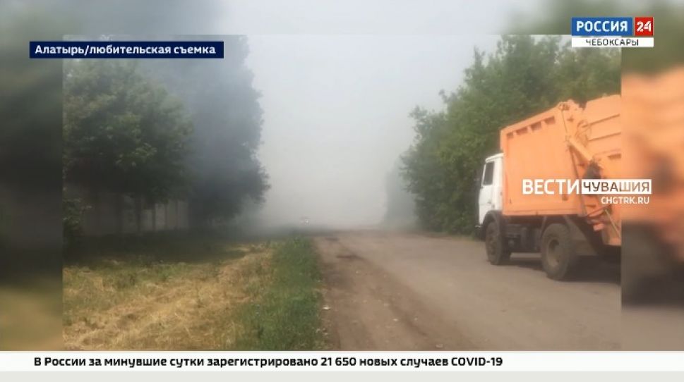 В Алатыре несколько дней тлеет полигон ТБО