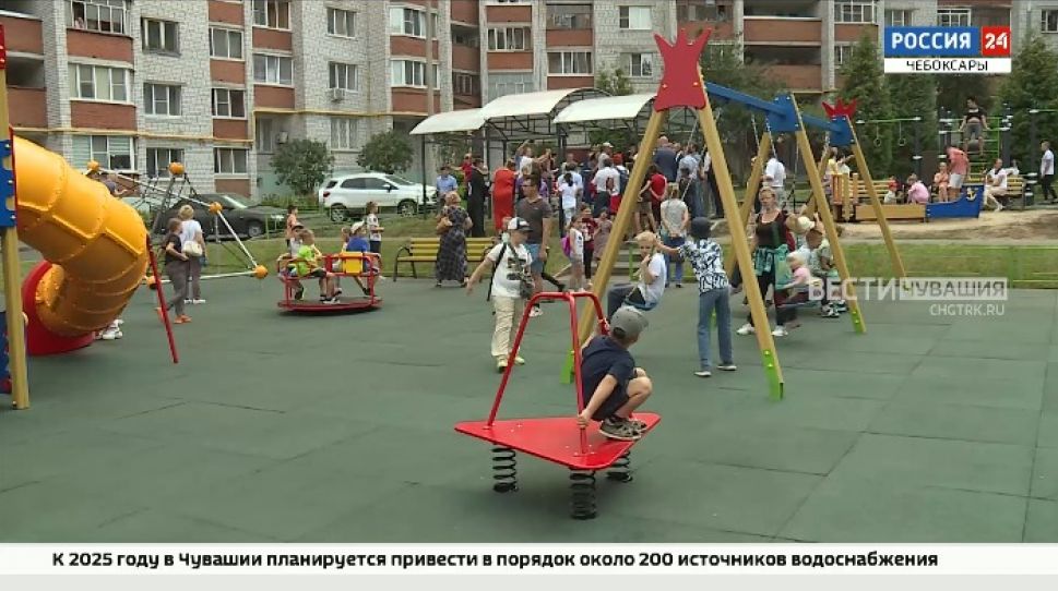 В Чебоксарах завершилось благоустройство двух дворов 
