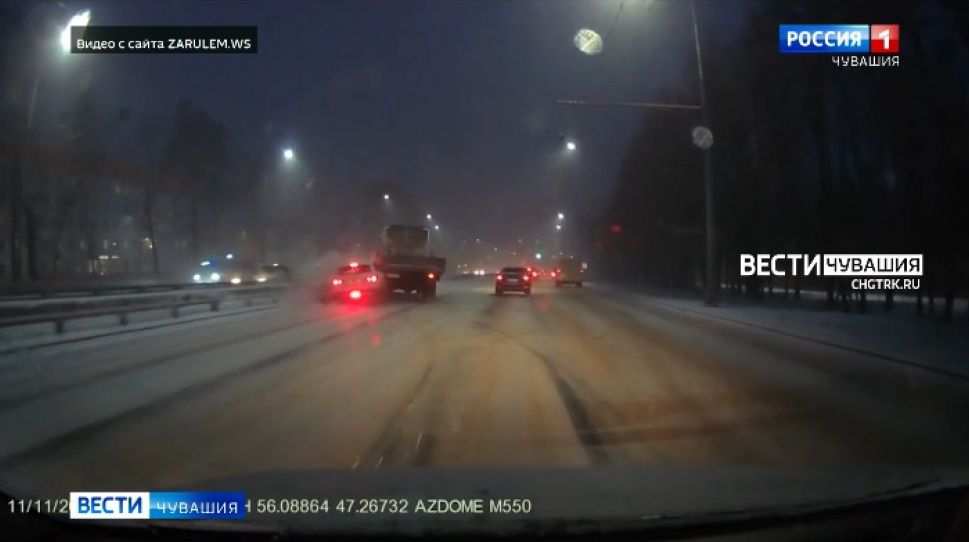 Из-за непогоды в Чувашии за сутки произошло 9 ДТП