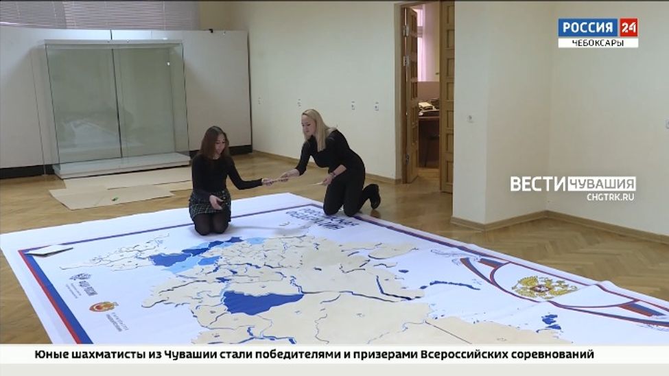 Стартовал проект "Вышитая карта России", инициированный Чувашией