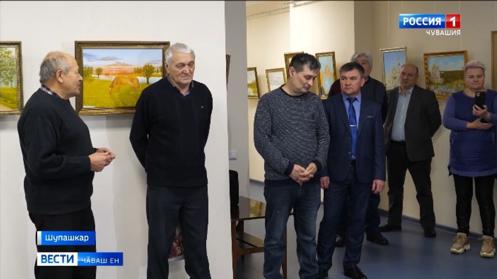 Туслӑх Ҫуртӗнче Владимир Кузьмин ӳнерҫӗн ӗҫӗсен куравӗ уҫӑлчӗ 