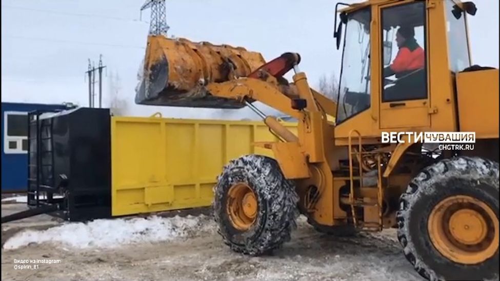 В Чебоксарах запустили снегоплавильную установку