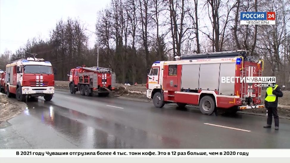 В одной из чебоксарских многоэтажек прошли учения МЧС